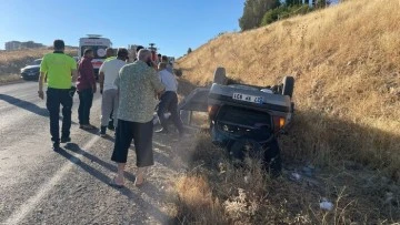 Adıyaman’da otomobil şarampole yuvarlandı: 1 ölü, 2 yaralı