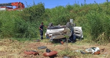 Adıyaman’da otomobil takla attı: 1 ölü, 2 yaralı