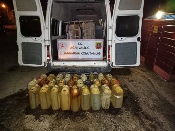 Ağrı’da 504 litre kaçak yakıt ele geçirildi