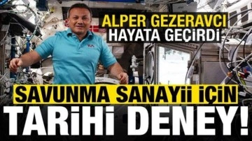 Alper Gezeravcı'dan savunma sanayii için tarihi deney: MİYOKA!