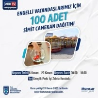 Ankara Büyükşehir Belediyesi engelli vatandaşlar için 100 simit camekanı dağıtacak