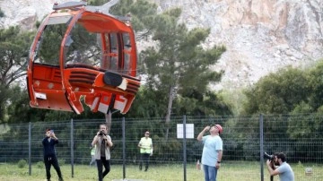 Antalya'da kazanın yaşandığı teleferiğin 36 kabini yere indirildi