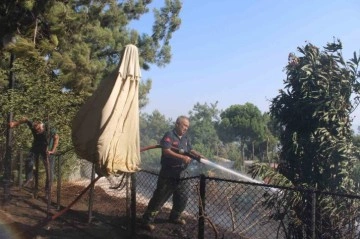 Aytepe mesire alanındaki yangın büyümeden söndürüldü