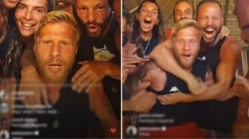 Baba olacağını öğrenen Yunus Emre havalara uçtu! Survivor'da bir ilk