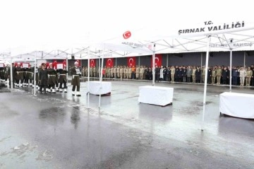 Bakan Güler ve TSK Komuta Kademesi şehit askerler için düzenlenen törene katıldı