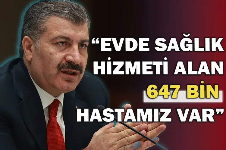 Bakan Koca'dan evde sağlık hizmetine ilişkin paylaşım