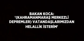 Bakan Koca: 