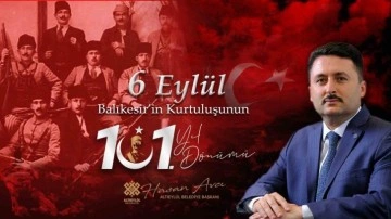 Başkan Avcı, "Kurtuluşun 101. yılını gururla ve coşkuyla kutluyoruz"