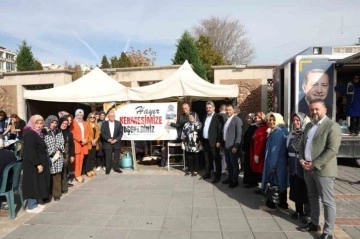 Başkan Büyükkılıç, depremzede çocuklar için düzenlenen panayırı ziyaret etti