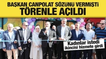 Başkan Canpolat sözünü vermişti; törenle açıldı