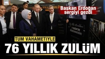 Başkan Erdoğan, Filistin sergisini gezdi