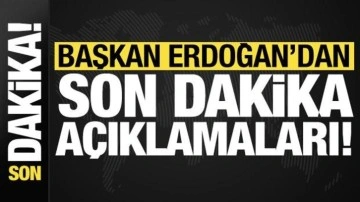 Başkan Erdoğan'dan Şanlıurfa'da son dakika açıklamaları!