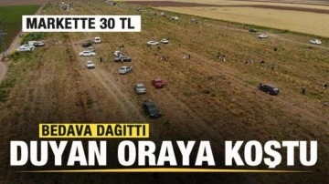 Bedava dağıttı, duyan oraya koştu! Markette 30 TL