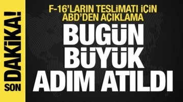 Büyük adım atıldı! ABD'den son dakika F-16 teslimatı açıklaması