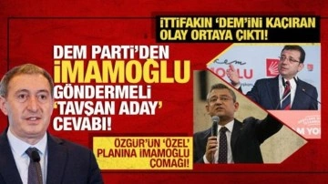 CHP'nin 'DEM'ini kaçıran olay ortaya çıktı! DEM'den İmamoğlu göndermeli tavşan a