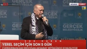 Cumhurbaşkanı Erdoğan Aksaray'da konuşuyor