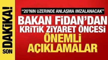 Cumhurbaşkanı Erdoğan Irak'a gidiyor: Bakan Fidan: 20'nin üzerinde anlaşma imzalanacak