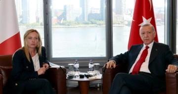 Cumhurbaşkanı Erdoğan, İtalya Başbakanı Meloni’yi kabul etti