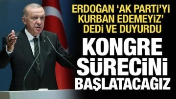 Cumhurbaşkanı Erdoğan: Kongre sürecini başlatacağız