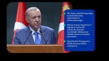 Cumhurbaşkanı Erdoğan: Türkiye ekonomisine katkı yapacak yeni paketlerle iş dünyamıza destek vermeyi sürdüreceğiz