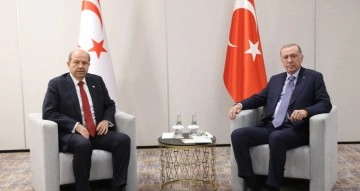 Cumhurbaşkanı Erdoğan ve KKTC Cumhurbaşkanı Tatar ile görüştü