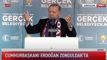 Cumhurbaşkanı Erdoğan Zonguldak'ta konuşuyor