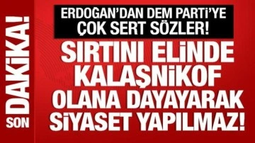 Cumhurbaşkanı Erdoğan'dan DEM Parti'ye tepki