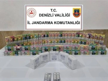 Denizli’de kaçak elektronik sigara operasyonu