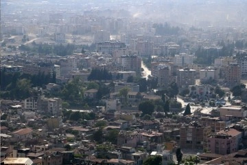 Depremin Hatay’daki izleri gökyüzünden görüntülendi