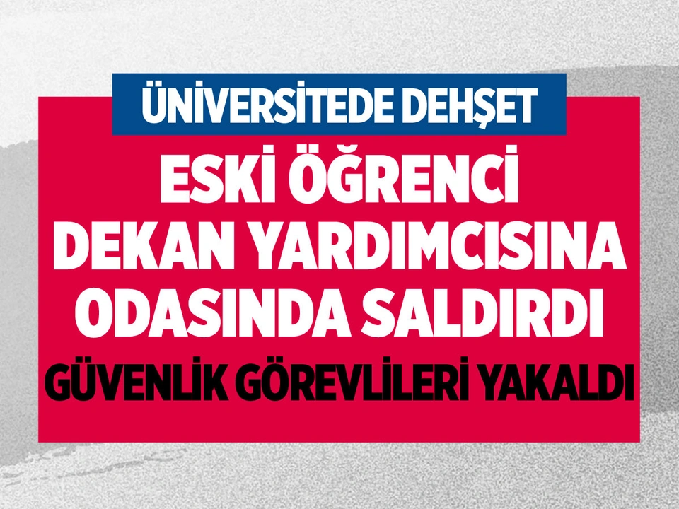 Dicle Üniversitesi'nde dehşet! Eski öğrenci dekan yardımcısını bıçakladı