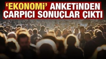 'Ekonomi' anketinden çarpıcı sonuçlar çıktı!