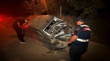 Elazığ’da kontrolden çıkan araç yoldan çıktı: 2’si ağır 3 yaralı