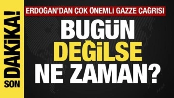 Erdoğan: 15 Kasım'da İstanbul'da Gazze için uluslararası toplantı olacak