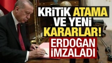 Erdoğan imzaladı: Kritik atama ve kararlar Resmi Gazete'de!