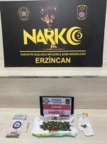 Erzincan’da bir miktar esrar ele geçirildi