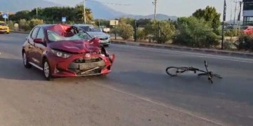 Fethiye’de otomobilin çarptığı bisikletli kadın öldü