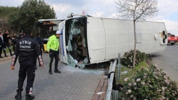 FLAŞ! Aydın'da halk otobüsü devrildi: 28 yaralı