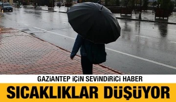 Gaziantep için sevindirici haber: Sıcaklıklar düşüyor