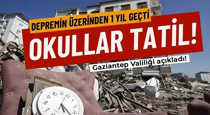 Gaziantep'te okullar tatil edildi.