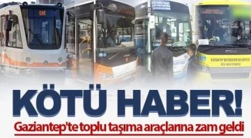 Gaziantep'te toplu taşımada zamlı tarife başladı. Vatandaşlar toplu taşıma araçlarına 6 Temmuz itibariyle zamlı binmeye başladı. 