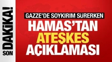 Gazze Şeridi'nde soykırım sürerken Hamas'tan flaş ateşkes açıklaması