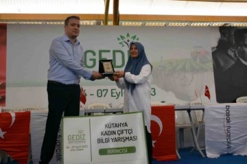 Gediz’de kadın çiftçiler için bilgi yarışması düzenlendi