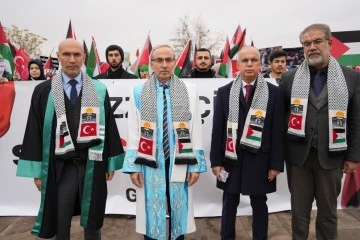 GİBTÜ’de, İsrail’in Gazze’ye saldırılarına sessiz protesto