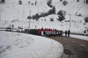 Giresun’da şehitler için yürüyüş yapıldı