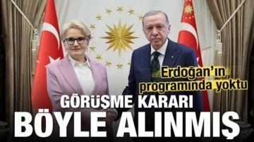 Görüşme kararı böyle alınmış! Erdoğan'ın programında yoktu