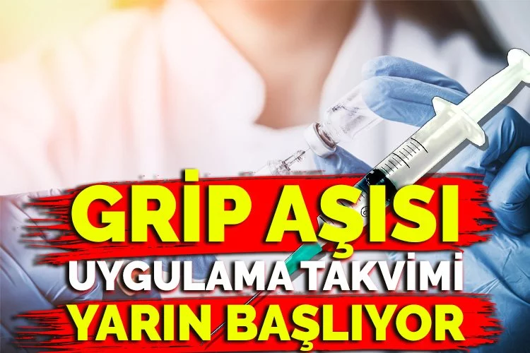 Grip aşısı uygulama takvimi yarın başlıyor