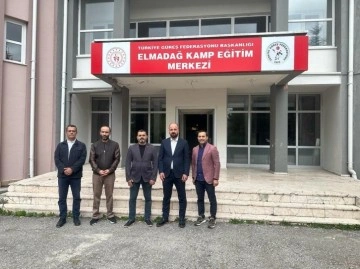 Güreş Federasyonu Başkanı Eroğlu Elmadağ Kamp ve Eğitim Merkezi’ni ziyaret etti