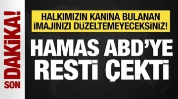 Hamas'tan ABD açıklaması: Halkımızın kanına bulanan imajını düzeltemeyecek