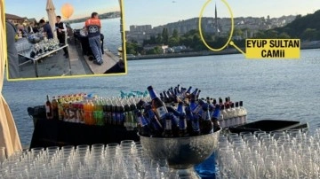 İBB personeli içki servisinde! Eyüp Sultan’a karşı kadeh kaldırdılar