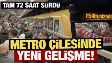 İBB'nin metro beceriksizliği tam 72 saat sürdü: Seferler normale döndü!